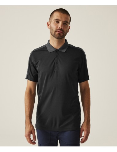 R-TRS174-Contrast Coolweave Polo